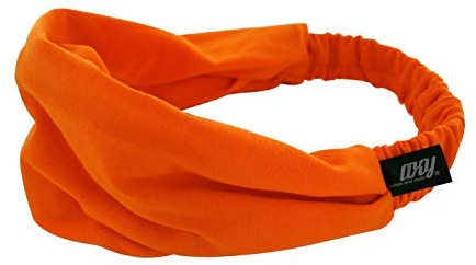 axy Haarband Yoga Stirnband Headband Hairband Wunderschön Damen Haarschmuck Sport Stirnbänder HB4 (Orange, Extra breit)