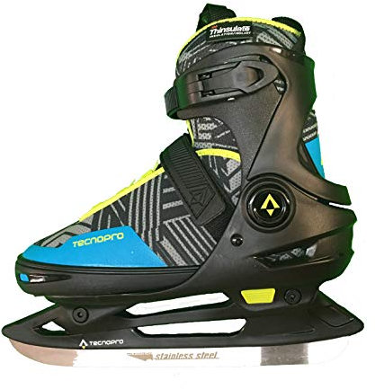 Tecnopro Flash Adj. 3, Zapatos de Hockey Hierba, Negro (Black/Blue/Green 900), 33 EU