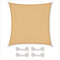 CelinaSun Sonnensegel wasserdicht inkl Befestigungsseile Basic Quadrat 4 x 4 m sandbeige Sonnenschutz wasserabweisend
