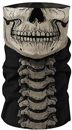 Maskworld Schlauchschal Multifunktionstuch Halstuch Kopftuch - Skelett - stylish - atmungsaktiv - elastisch - für alle Gelegenheiten