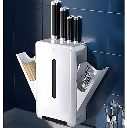 KDOQ Cuchillo Inteligente, Tenedor, Palillos, Soporte de Secado para máquina, desmontaje para una fácil Limpieza, Cuchillo, utensilio, Cuchara, Tenedor Ranura única para Proteger Las CU