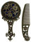 Vintage Handspiegel Mit Griff Und Kamm Set – Antiker Schminkspiegel Für Make-up, Hautpflege Und Frisurdesign – Tragbarer Kosmetikspiegel Für Reisen Und Alltag