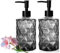 E-Greetshopping Schwarzer Seifenspender aus Glas, nachfüllbar, 330 ml, mit Kunststoffpumpe, Waschflüssigkeitsbehälter, Zuhause, Küche, Badezimmer, Arbeitsplatte, Waschmittel, 340 ml