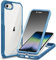 CENHUFO Compatible with iPhone SE 2022/2020 Case,iPhone 8/ iPhone 7 Case Built-in Privacy Screen Protector,Shockproof Case with Anti Spy Glass Screen Protector for iPhone 8/7/SE2/SE3 -Blue
