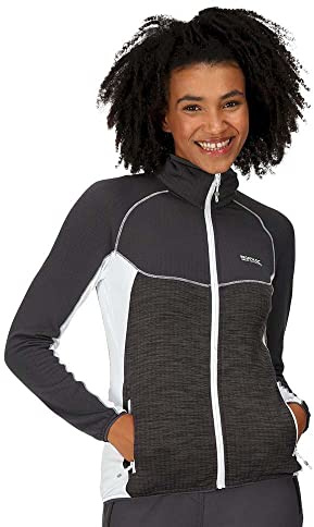 Regatta Hepley Fleecejacke für Damen leicht und dünn, Farbe:Seal Grey, Größe:42