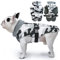 DENTRUN Hundemantel Wasserdicht und Warm, Hundemantel Fleece, Hunde Fleecejacke, Wasserdicht Wintermantel Hund mit Fleece Gefütterte, Hundemantel für Französische Bulldogge(Camouflage,L)