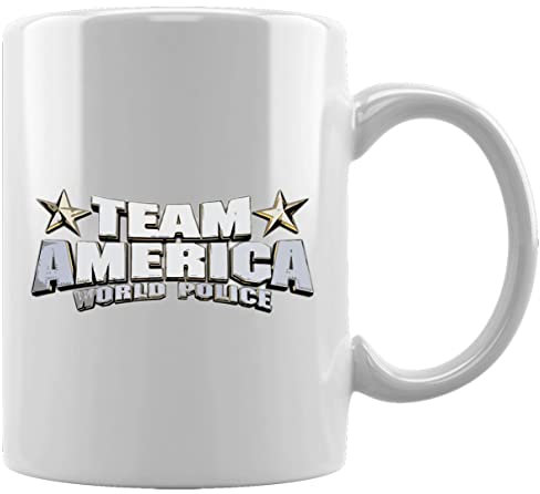 Team America Keramikbecher Weißes Kaffee Tee Wasser Tasse Büro Home Ceramic White Mug Cup