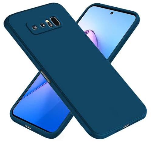 EASSGU Custodia per Samsung Galaxy Note8 (6.3 Inches), Cover Morbida in Silicone TPU - Blu zaffiro