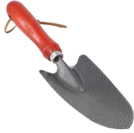 Hand Garden Trowel - Depth Measurement, Non-Slip Thumb Grip, Transplanting, Plant Scoop, Weeding, Moving and Smoothing Digging, Planting, Gardening Tool
