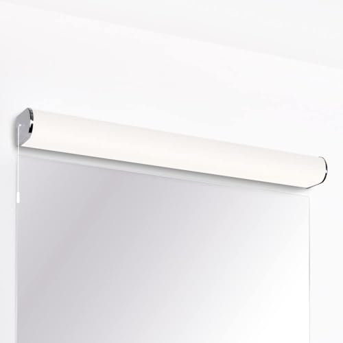 GREENLED Réglette ICE Lampe Murale, Miroir de Salle de bain, Peinture Murale, Tableaux, LED 15W avec Interrupteur IP44 Etanche 230V Haute Luminosité 1200Lm Blanc Chaud 3000K (Interrupteur à Tirette)