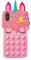 Asgens Fidget Phone Case for iPhone X/XS, Cute Lovely Pop Light Pink Magic Unicorn Pressure Relieve Push Bubbles Silicone Soft Case for Apple X/XS 5.8 inch