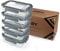 RDY® Meal Prep Glas-Boxen Set 5x 1500ml - luftdichte Glasbehälter Mikrowelle, Backofen, Gefrierfach - Frischhaltedosen mit Deckel - BPA-frei, spülmaschinenfest - Glasdosen Essensbox Gefrierbehälter