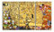 Legendarte - Kunstdruck auf Leinwand - Der Lebensbaum (3 Tafeln) Gustav Klimt - Wanddeko, Canvas cm. 150x90 (3 Stück)