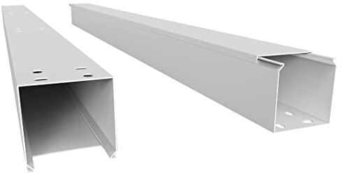 SCOS Smartcosat SCOSKK88 20 m Kabelkanal (L x B x H 2000 x 60 x 60 mm, PVC, Kabelleiste, Schraubbar) weiß