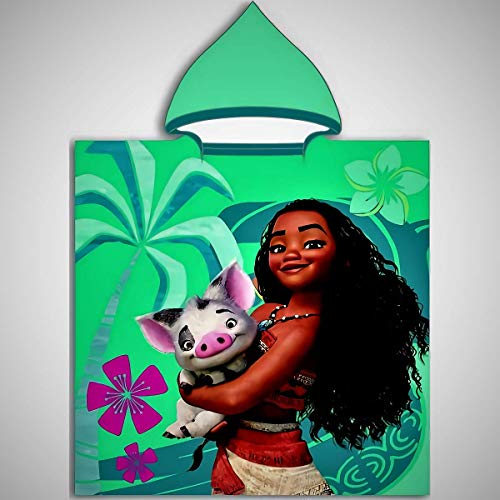 vaiana Poncho de Bain Disney à Capuche