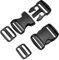 LiteTour 6 Set 38 mm Schnallen Buckle Clips Slide flache Seitenlöse für Rucksackreparatur Steckschnallen-Klickverschluss