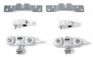KIT SISTEMA SCORREVOLE PER PORTE SCRIGNO DELTA PORTATA 80 KG PER BINARIO ALTO