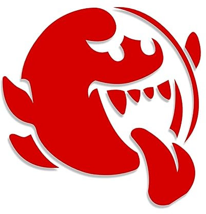Decus Shop SUPER Mario Ghost XL 2463 (rot) // Sticker OEM JDM Style Aufkleber