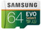 SAMSUNG EVO Select 64GB microSDXC UHS-I U1 100MB/s Full HD & 4K UHD Memory Card with Adapter (MB-ME64HA)