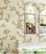 Vliestapete mit floralem Muster, 9,5 x 0,53 m, 4 Farben, Flockprägung, strukturiert, für Schlafzimmer, Wohnzimmer, 5,035 m², Hellgrün