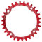 RiToEasysports Anillo De Cadena De Bicicleta, 30T 104 Mm BCD Aleación De Aluminio Plato De Una Sola Velocidad Anillo De Cadena De Diente Negativo Positivo para Bicicleta De Montaña(Rojo)