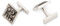 HUGO Herren E-sparkling CUFFLINKS, Silver40, Einheitsgröße EU
