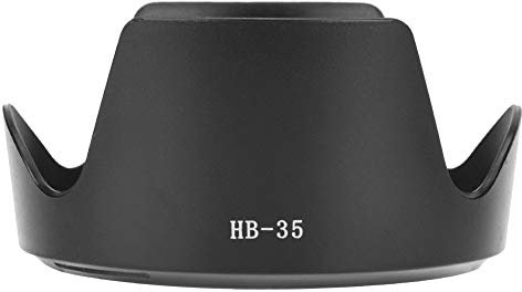 Akozon Gegenlichtblende für Kamera, HB-35 ABS-Gegenlichtblende, Ersatz für AF S VR 18-200 mm f 3,5-5,6 AF-S F Objektiv aus hochwertigem Material zur Verbesserung des Kontrasts und der