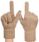 QICEDER Winterhandschuhe Touchscreen Handschuhe Strick Fingerhandschuhe Sport Warm und Winddicht Winterhandschuhe für Skifahren Radfahren Geeinget für Damen und Herren (Khaki)