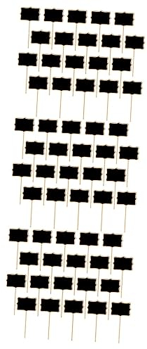 Lurrose 60 Stk Tafel Blumen Preisschilder Dekoratives Tablett Tags Für Gartenpflanzen Reservierte Tischschilder Anmelden Food-topper Platzkarten Etikett Zeichen Hochzeit Blumenbeet Bambus