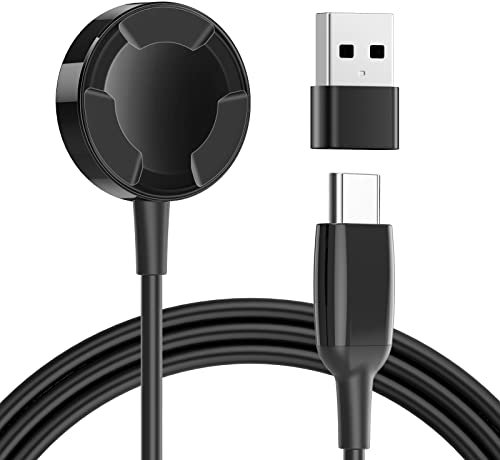 QIBOX Charger compatible with Apple Watch Series 9, 8, Ultra, 7, 6, 5, 4, 3, 2, SE for USB C/USB A Port, Charging Dock Charger Cable compatible with iWatch Series 9, 8, Ultra, 7, 6, 5, 4, 3, 2, SE