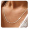 HARJJME Singapur Twist Kette Silberkette Damen 925 ohne Anhänger Kette Silber 925/585 Vergoldetes Silber Halskette Silber Gold Frauen 925 Sterling Silber Kette Schmuck Geschenke 35CM-55CM