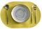 Ueiwffzo 30 * 45cm Oval Platzsets 4er Set Abwaschbar Hitzebeständig Gewebte Tischsets rutschfest Platzdeckchen für Küche, Party, Hochzeit, Weihnachten (Grasgrün)