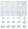 UR URLIFEHALL Lot de 700 perles rondes à facettes en verre transparent en forme de goutte pour la fabrication de bijoux, bracelets, boucles d'oreilles, porte-clés