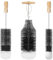 Mycket 3 Bouteille en verre soda Bross- 1 L Brosse de nettoyage de bouteille en verre, adaptée au nettoyage des bouteilles d'eau de soda, des bouteilles en verre, des bouteilles de bébé, etc..(noir)