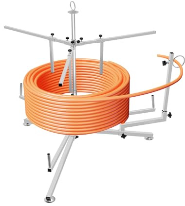 Rohrhaspel Abroller, Rohrspulenspender Max.200Kg 600 Meter Rohrhaspel Abroller FußBodenheizungsrohr Aufwickler FüR Rohre Wie PEX, PERT, Heizungsrohre, Wasserrohr, Spender FüR FußBodenheizungsrohre
