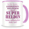 Samunshi® Ich bin Zahnarzthelferin Tasse Beruf Geschenk Kaffeetasse Teetasse Kaffeepott Kaffeebecher Becher rosa