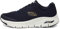 Skechers Herren Arch Fit Sneaker, Navy Textile Synthetic Trim, 46 EU