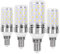 SanGlory 4er Pack E14 LED Lampen, 9W 950LM Kaltweiß 6000K Maiskolben, Ersatz 80W Halogenlampe, Energiesparlampe Mais Birne, Kleine Edison-Schraube Kerze Licht Nicht Dimmbar