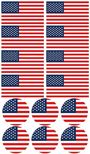 28 autocollants du drapeau des États-Unis. Autocollants pour vélos, motos, accessoires (ÉTATS-UNIS)