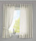 Gardinenbox 2er Set Vorhänge Schal Schlaufen »Berlin« HxB 175x140 cm Creme Blickdicht Microsatin Lichtdurchlässig Kräuselband Uni Matt, 20400N2