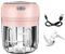 250ml Garlic Onion Ginger Chopper, Electric Garlic Masher Electric Crusher Meat Mincer Grinder Used To Crush Garlic, Ginger, Chili Powder, Minced Meat, Etc -