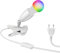 ledscom.de E27 Klemmleuchte LIK, weiß inkl. Smart Home RGBW LED Lampe, 892lm
