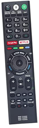 AULCMEET RMF-TX300E RMF-TX200E RMF-TX201E RMF-TX200A Ersatz-Sprachfernbedienung kompatibel mit Sony OLED TV KD-43XD8305 KD-43XD8088 KD-49XD8088 KD-75XE8596 KD-43XE8096 KD-43XE8077 KD-43XE8004