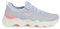 Skechers Women's 124905 GYPK Trainers, Gray Textile/Pink Trim, 3 UK