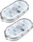 Kwoxet 2PCS Striscia LED Auto Interni, Touch Light RGB 7 Colori Ricaricabile Mobile USB Luci Senza Fili, Adatto per Camera da Letto(7 colori che lampeggiano a ritmo di musica)