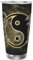FAIRAH Yin-Yang-Auto-Tasse mit Drachentigerdruck, Neopren, isolierte Hüllen, Becherhalter, ideal für 590 ml Becher