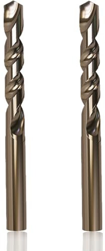 M MIMHOOY 2 Stück 8 mm M35 Kobaltbohrer für Stahl und Metall