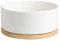 Liemuao Beheizter Katzennapf, 350 ml/600ml Haustier-Wassernapf-Heizung, beheizter Keramik-Wassernapf,USB-Lade-Wasserspender für Katzen, Hunde im Freien und drinnen (Weiß, 350ML)