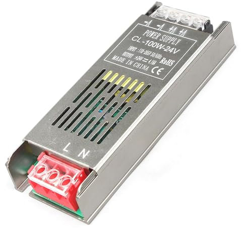 Alimentatore 12V 100W,Trasformatore LED,Trasformatore Sottile AC 180-260V a DC 12V 5,33A, Driver LED Compatto, Convertitore Stabile per Strisce LED e Illuminazione,14cm*5cm*2.4cm