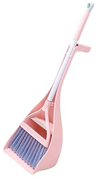 Beaupretty 1 Juego Mini recogedor Set Escoba y recogedor Juguete escobero Mini Escoba para niños Piel Suave Colocar Juego escobas Rojo